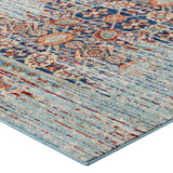 Naria Distressed Persian Medallion Area Rug