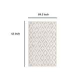 Whimsical Morsel Abstract Diamond Lattice Shag Area Rug