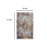 Success Merritt Transitional Distressed Floral Persian Medallion Area Rug