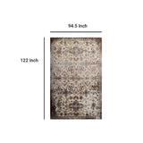 Success Kaede Distressed Vintage Floral Moroccan Trellis Area Rug