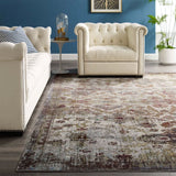 Success Kaede Distressed Vintage Floral Moroccan Trellis Area Rug