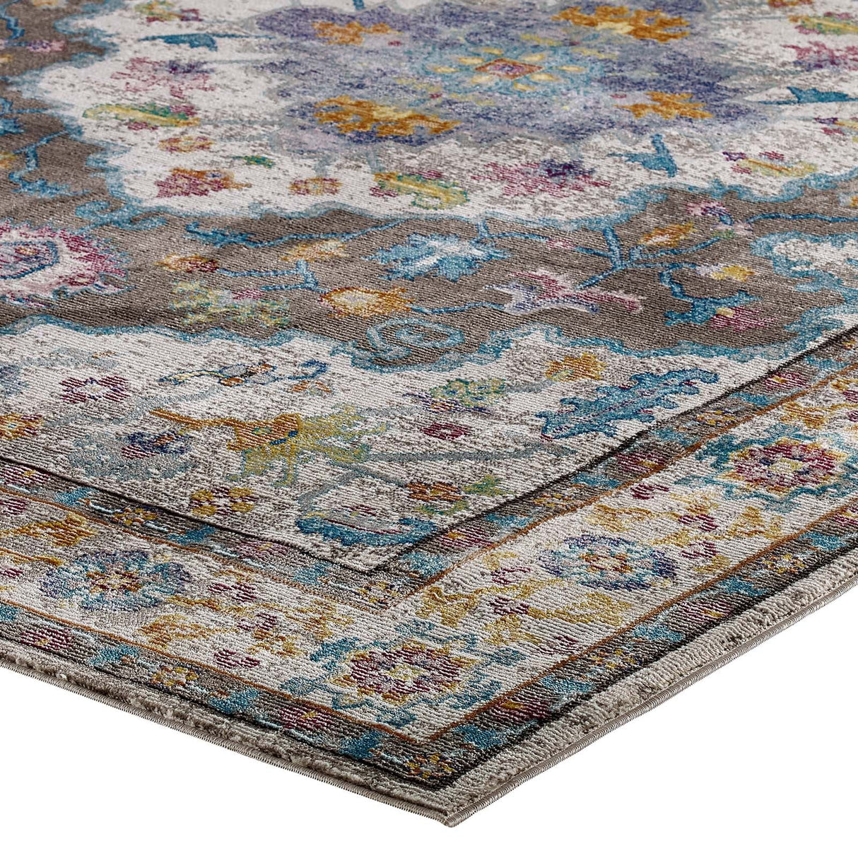 Success Anisah Distressed Floral Persian Medallion Area Rug