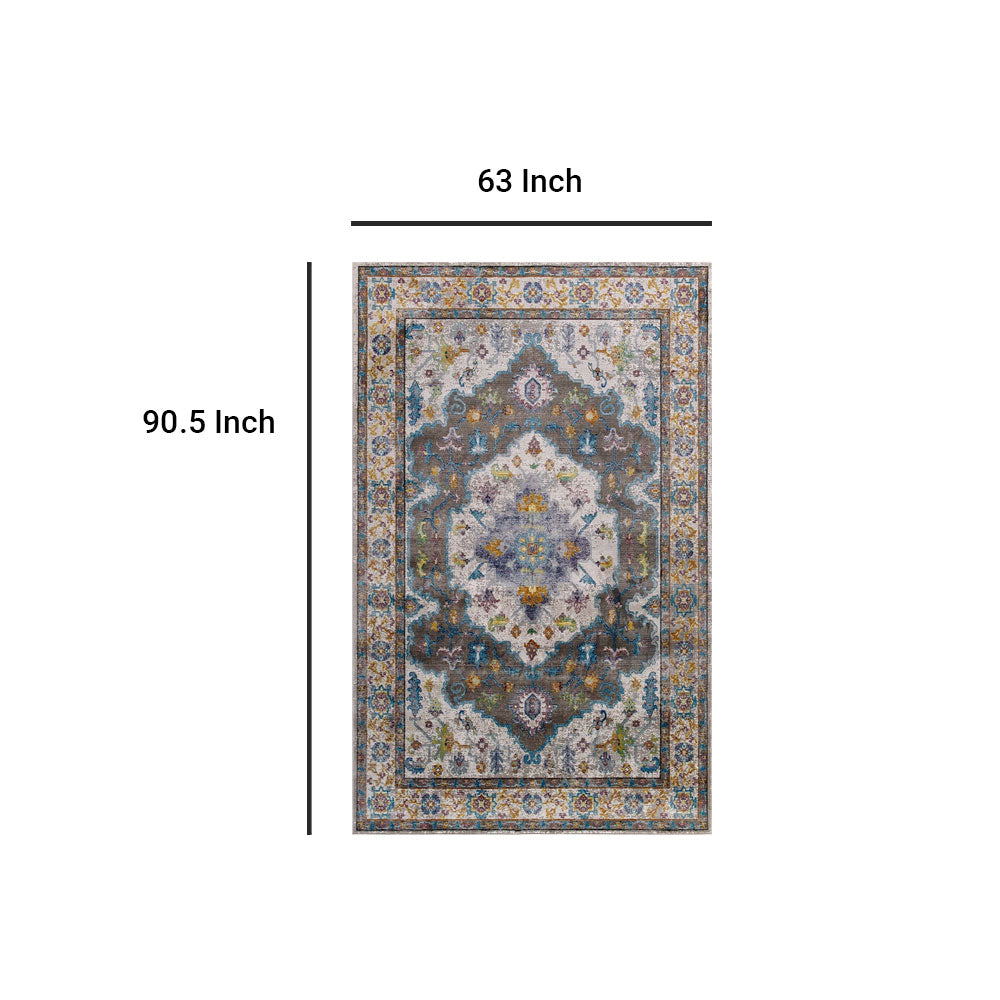 Success Anisah Distressed Floral Persian Medallion Area Rug