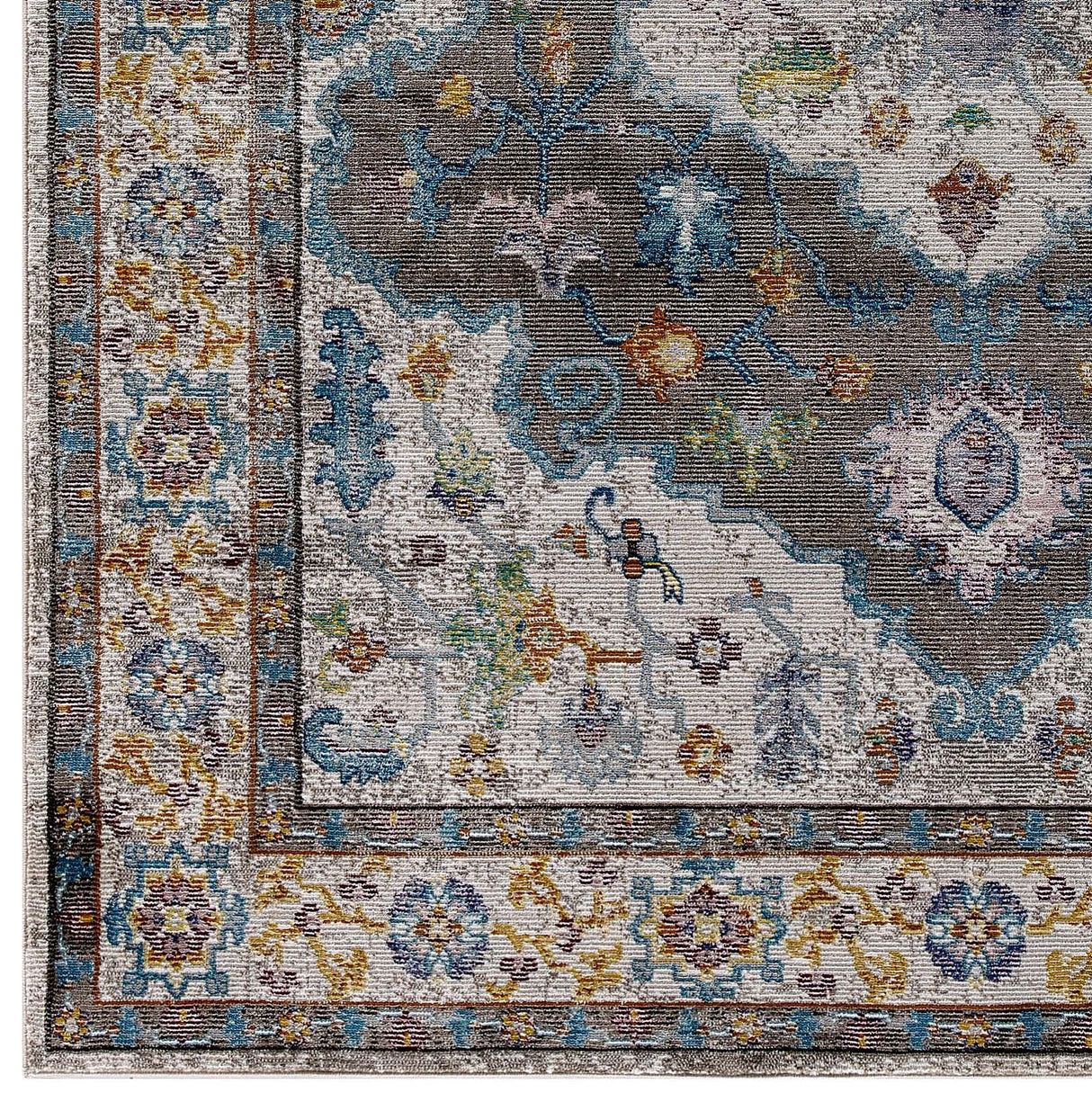 Success Anisah Distressed Floral Persian Medallion Area Rug