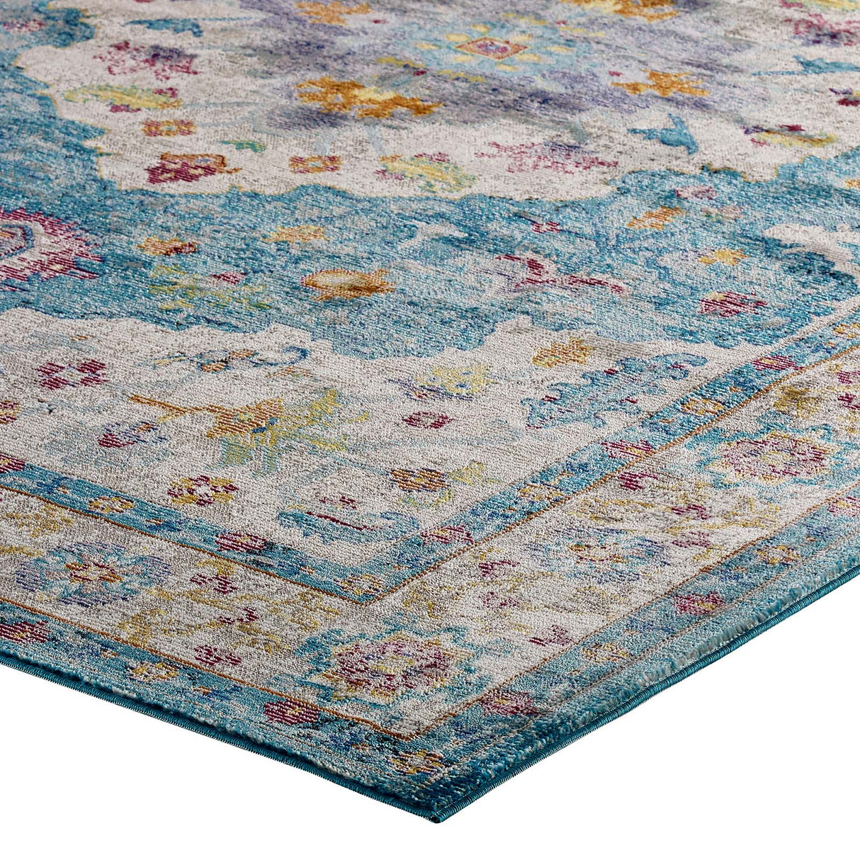 Success Anisah Distressed Floral Persian Medallion Area Rug