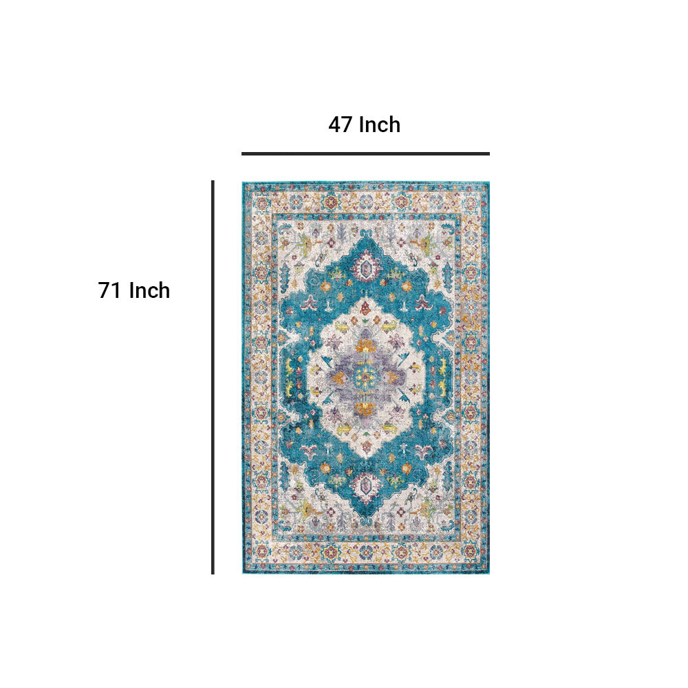 Success Anisah Distressed Floral Persian Medallion Area Rug