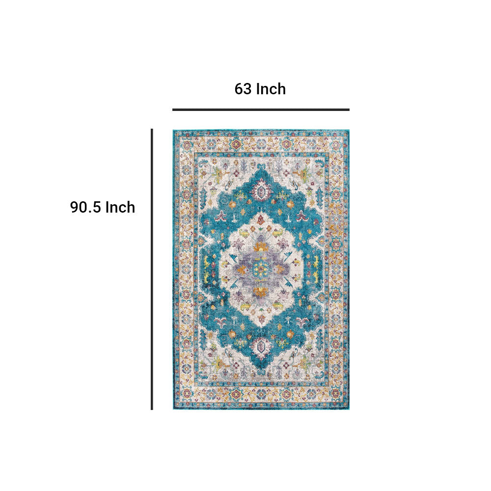 Success Anisah Distressed Floral Persian Medallion Area Rug