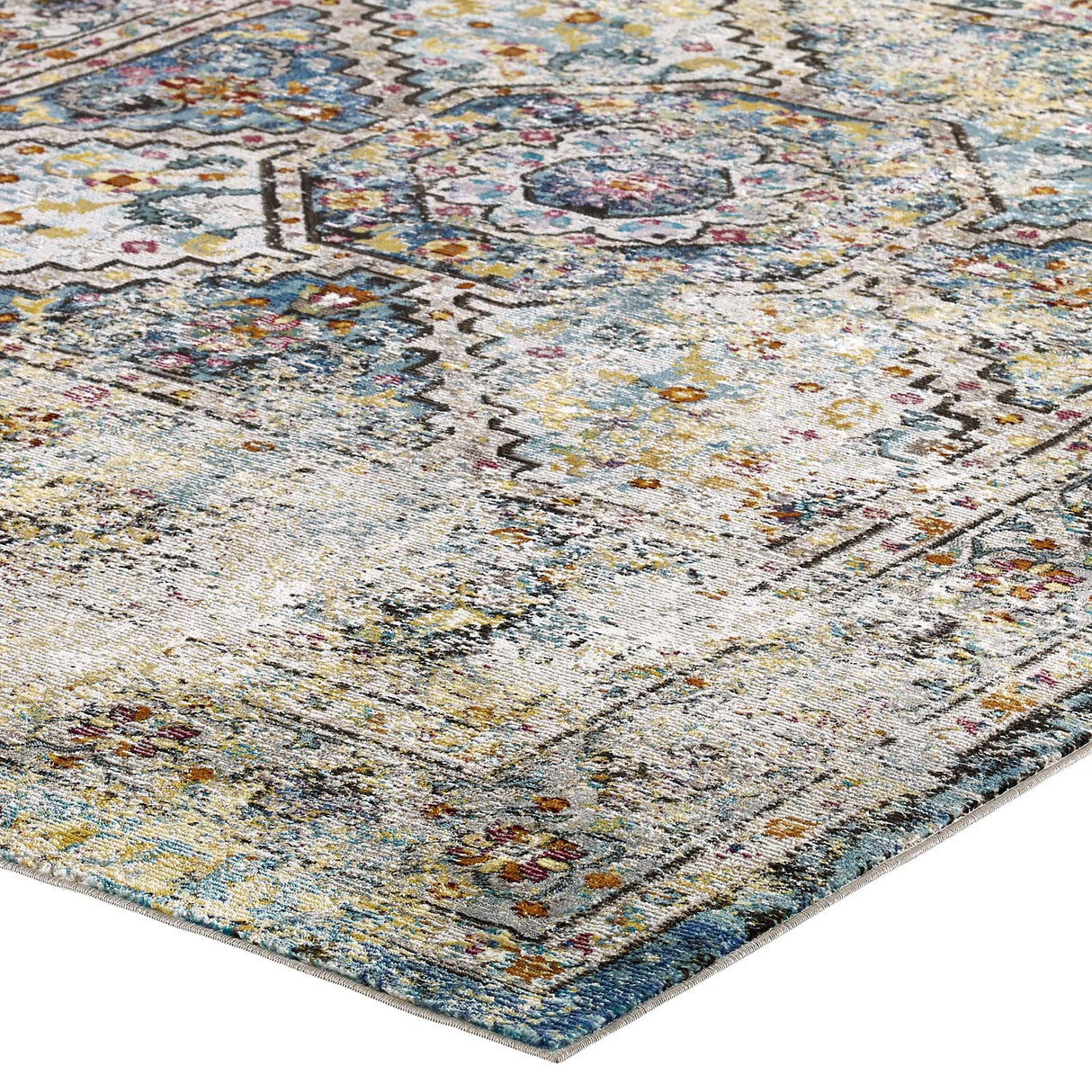 Success Jacinda Distressed Vintage Floral Persian Medallion Area Rug