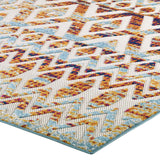 Reflect Tamako Diamond and Chevron Moroccan Trellis Indoor Outdoor Area Rug