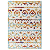 Reflect Takara Abstract Diamond Moroccan Trellis Indoor and Outdoor Area Rug