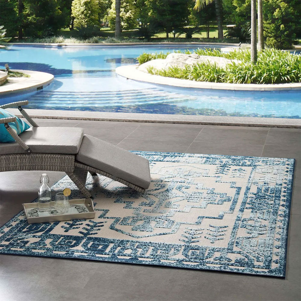 Reflect Nyssa Distressed Geometric Southwestern Aztec Indoor Outdoor Area Rug