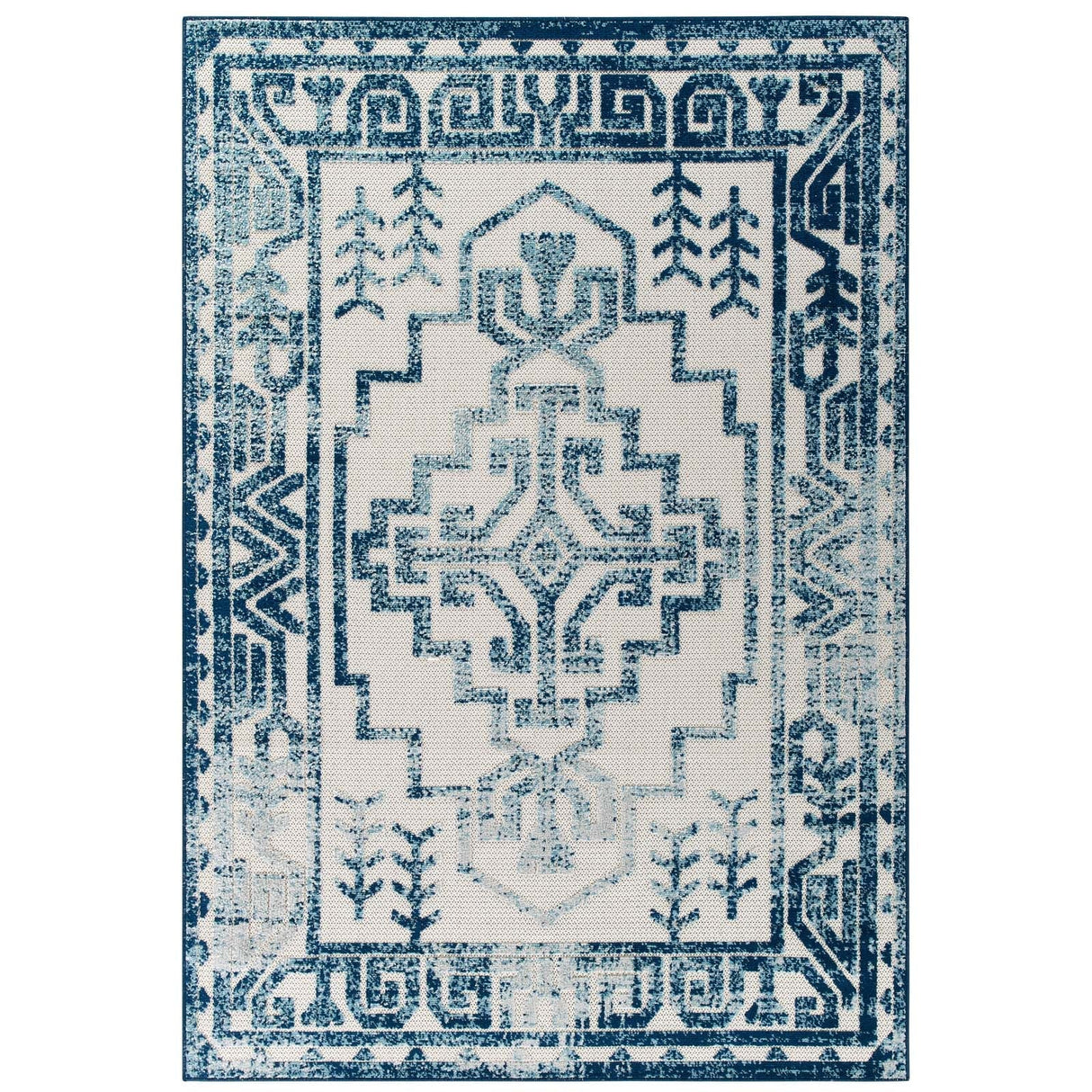 Reflect Nyssa Distressed Geometric Southwestern Aztec Indoor Outdoor Area Rug