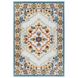 Reflect Ansel Distressed Floral Persian Medallion Indoor and Outdoor Area Rug