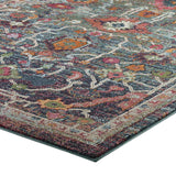 Tribute Every Distressed Vintage Floral  Area Rug