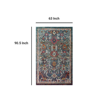 Tribute Every Distressed Vintage Floral  Area Rug