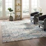 Tribute Eisley Rustic Distressed Transitional Diamond Lattice Area Rug