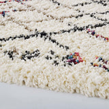 Skadi Rainbow Diamond Shag Area Rug