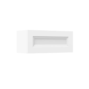 Assembled - Richmond White - Horizontal Door Wall Cabinet | 30