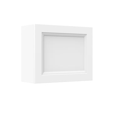 Assembled - Richmond White - Horizontal Door Wall Cabinet | 30