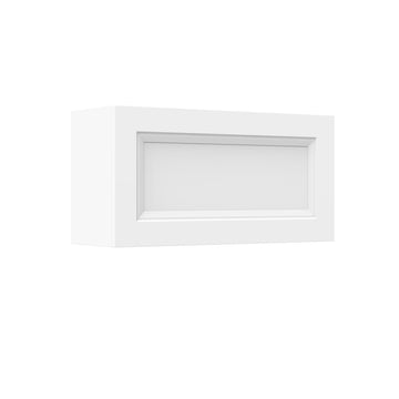Assembled - Richmond White - Horizontal Door Wall Cabinet | 36