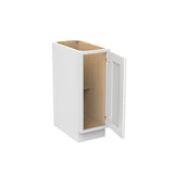 RTA - Richmond White - Single Door Base Cabinet | 12"W x 34.5"H x 24"D