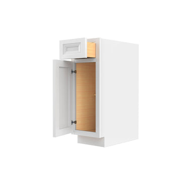 RTA - Richmond White - Single Door Base Cabinet | 12"W x 34.5"H x 24"D