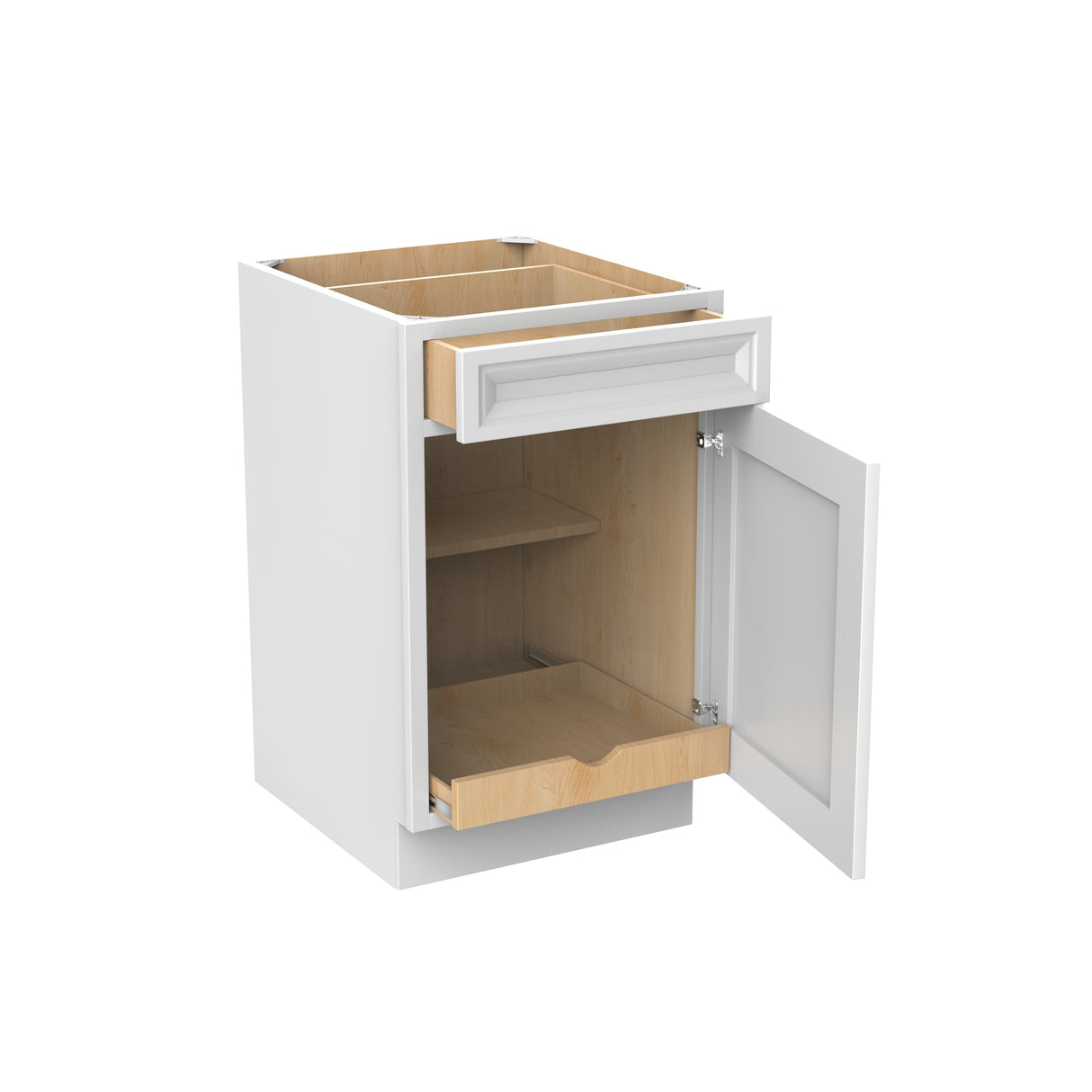 RTA - Richmond White - Single Door Base Cabinet | 21"W x 34.5"H x 24"D