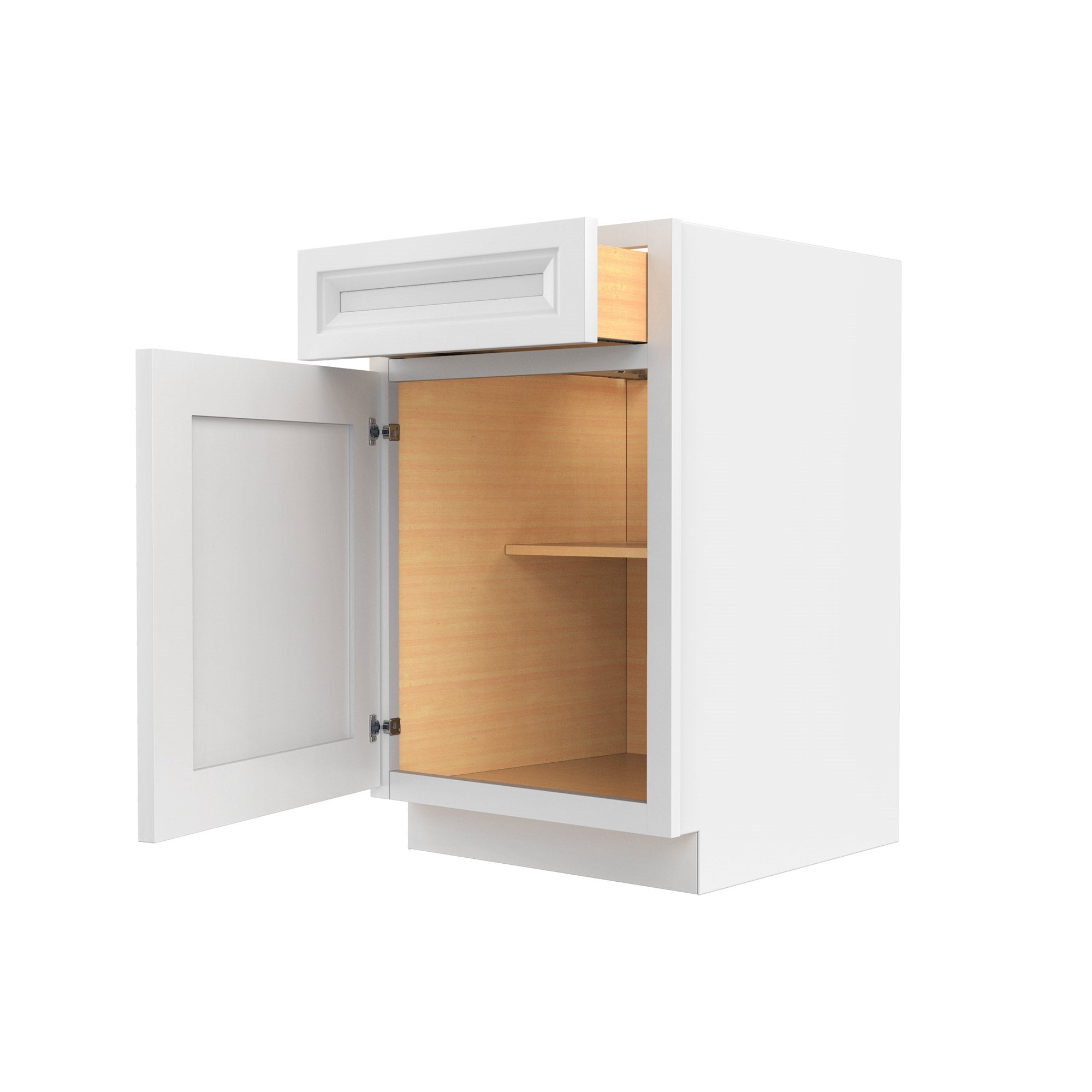RTA - Richmond White - Single Door Base Cabinet | 21"W x 34.5"H x 24"D