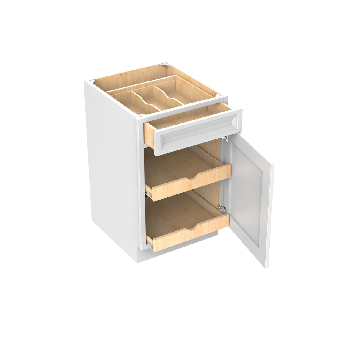 RTA - Richmond White - Single Door Base Cabinet | 21"W x 34.5"H x 24"D