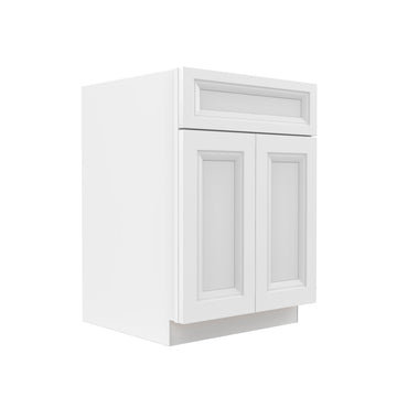 Assembled - Richmond White - Double Door & Drawer Base Cabinet | 24