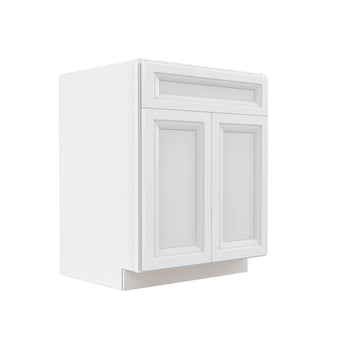 Assembled - Richmond White - Double Door & Drawer Base Cabinet | 27