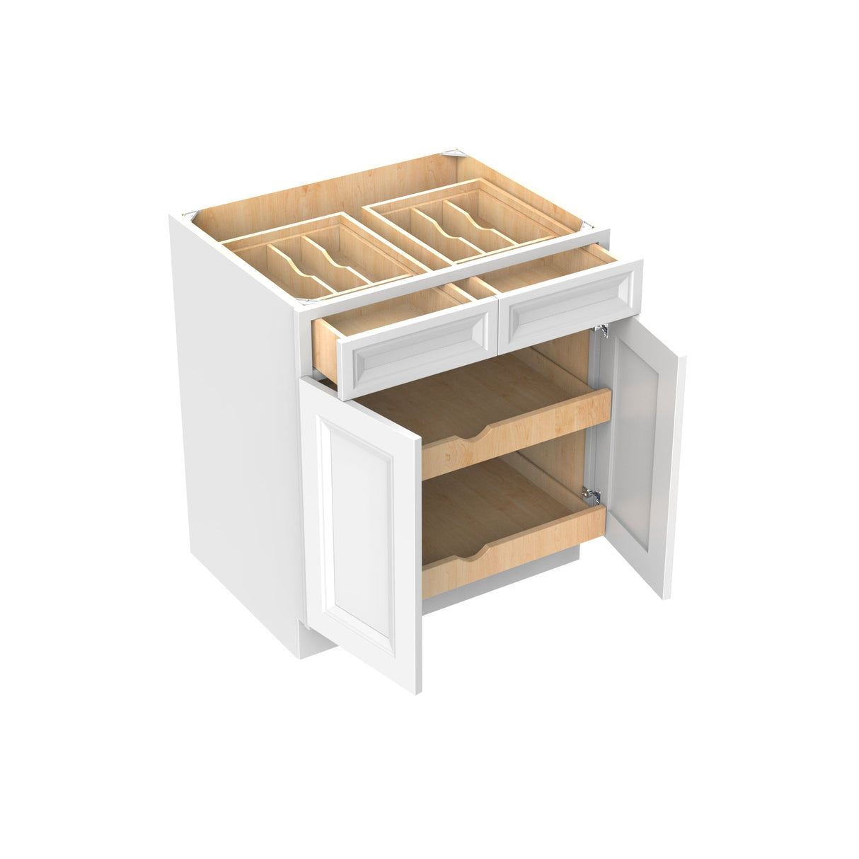 RTA - Richmond White - Double Door Base Cabinet | 30"W x 34.5"H x 24"D