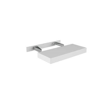 Assembled - Richmond White - Floating Shelf | 24"W x 2.5"H x 10"D