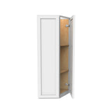 RTA - Richmond White - Double Door Wall End Cabinet | 12"W x 36"H x 12"D