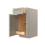 RTA - Single Door Base Cabinet | 15"W x 34.5"H x 24"D - Richmond Stone