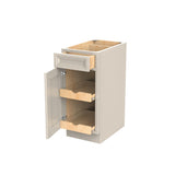 RTA - Single Door Base Cabinet | 15"W x 34.5"H x 24"D - Richmond Stone