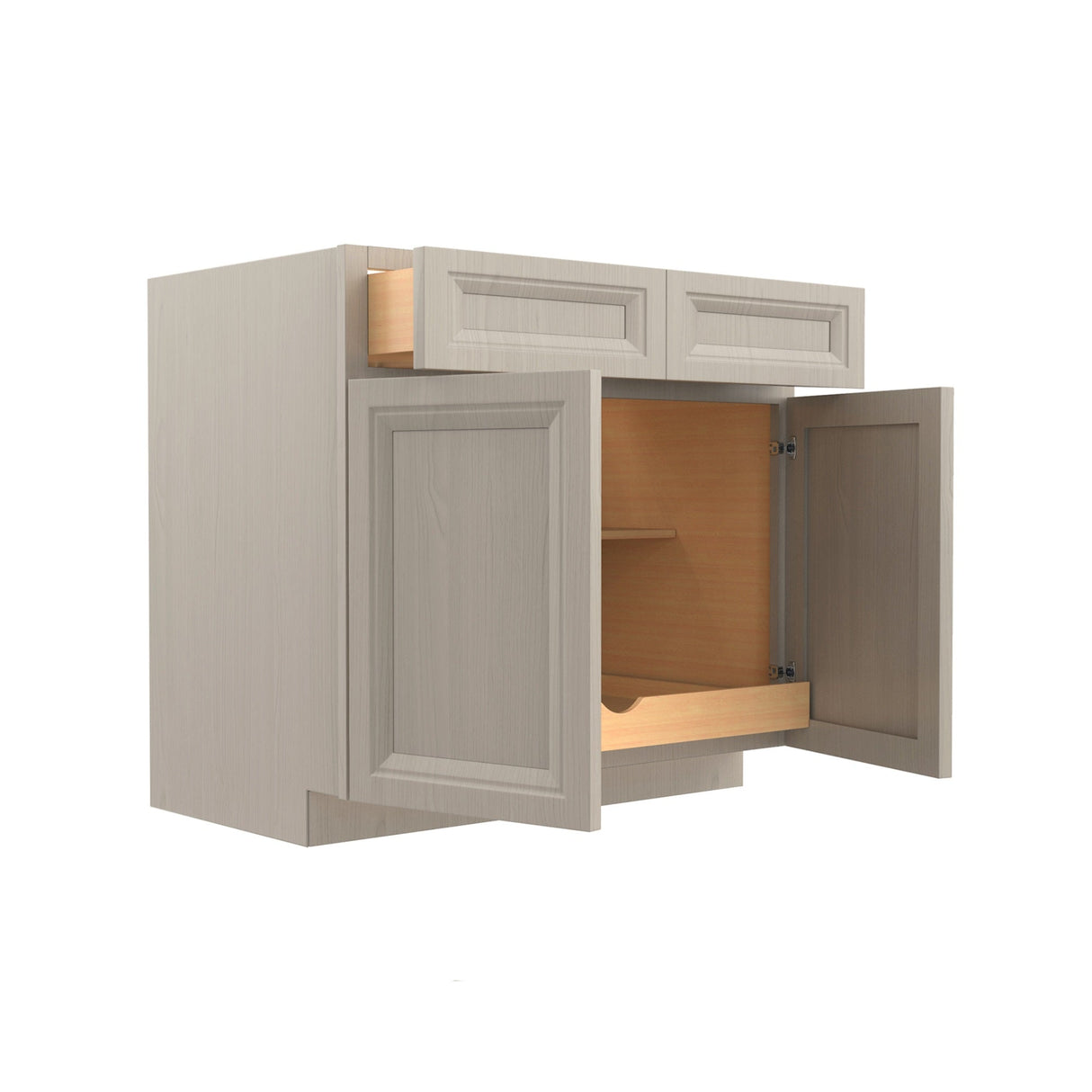 RTA - Double Door Base Cabinet | 39"W x 34.5"H x 24"D - Richmond Stone