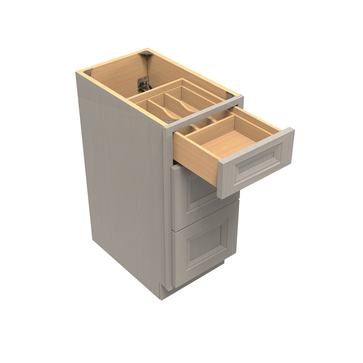 Richmond Stone - 3 Drawer Base Cabinet | 15"W x 34.5"H x 24"D