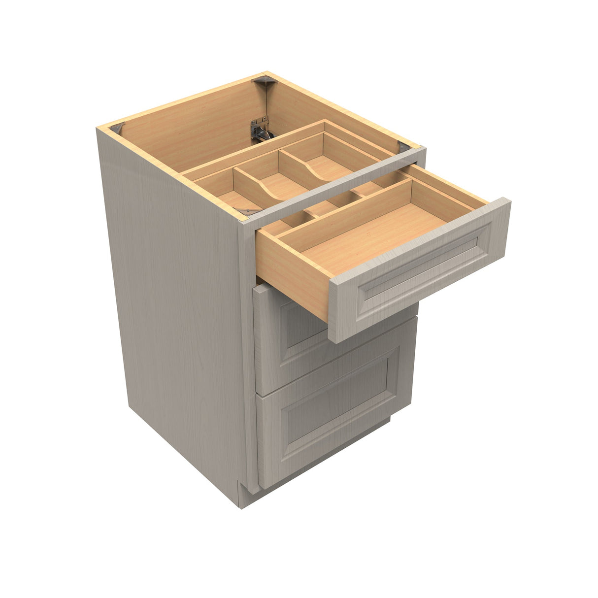 Richmond Stone - 3 Drawer Base Cabinet | 21"W x 34.5"H x 24"D