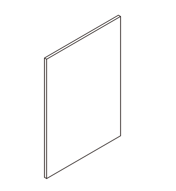 RTA - Glossy White - Refrigerator End Panels | 0.6