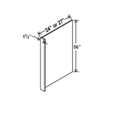 Refrigerator End Panel Veneer - 24W x 96H x1 1/2D -Charleston White - RTA