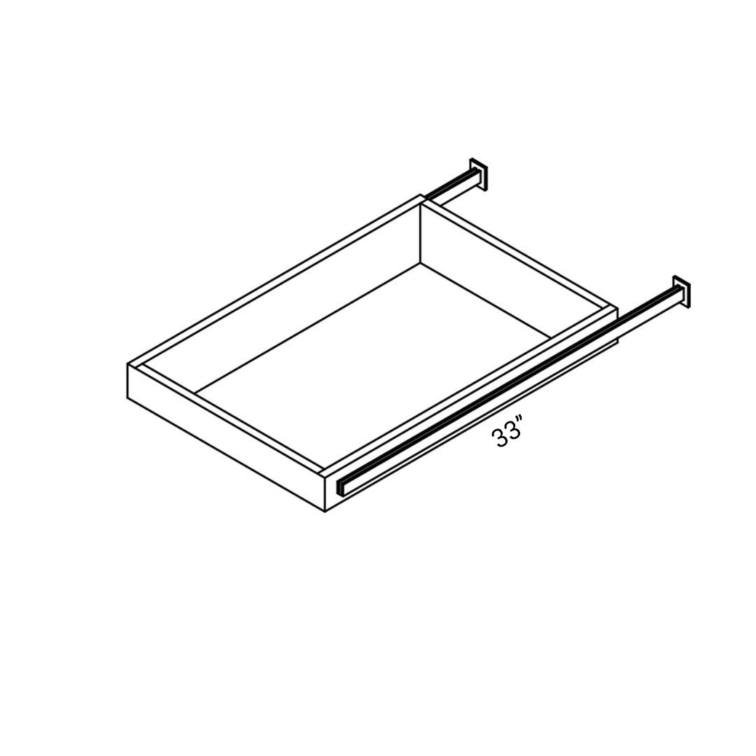 White Shaker - Roll Out Tray | 33"W