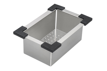 Colander sink Stainless Steel with Plastic Corners