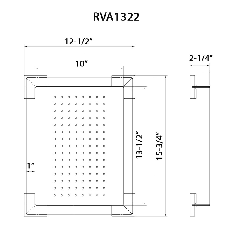 Lower-Tier Shallow Colander for Double Ledge Workstation Sinks