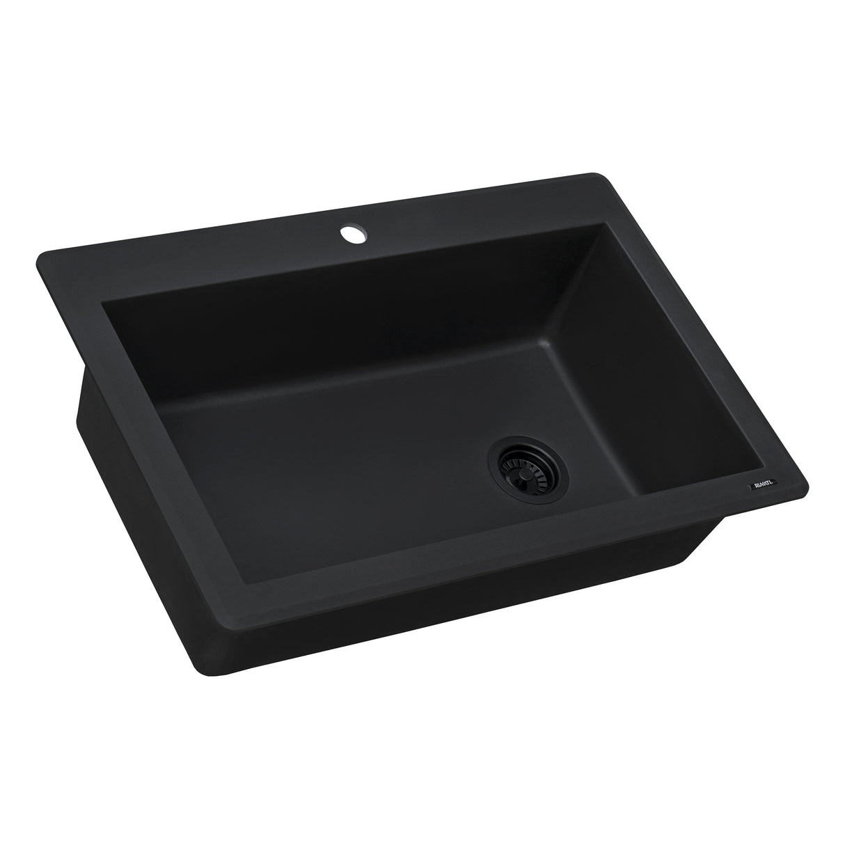 33 x 22 inch Drop-in Topmount Granite Composite Single Bowl Kitchen Sink