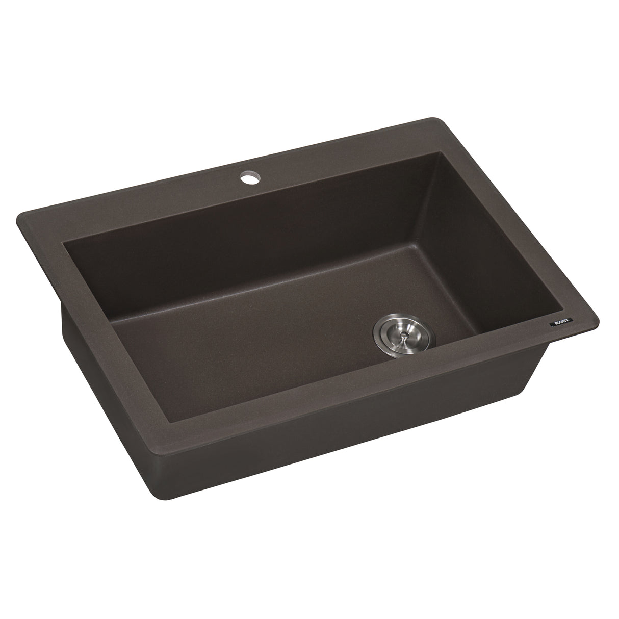 33 x 22 inch Drop-in Topmount Granite Composite Single Bowl Kitchen Sink