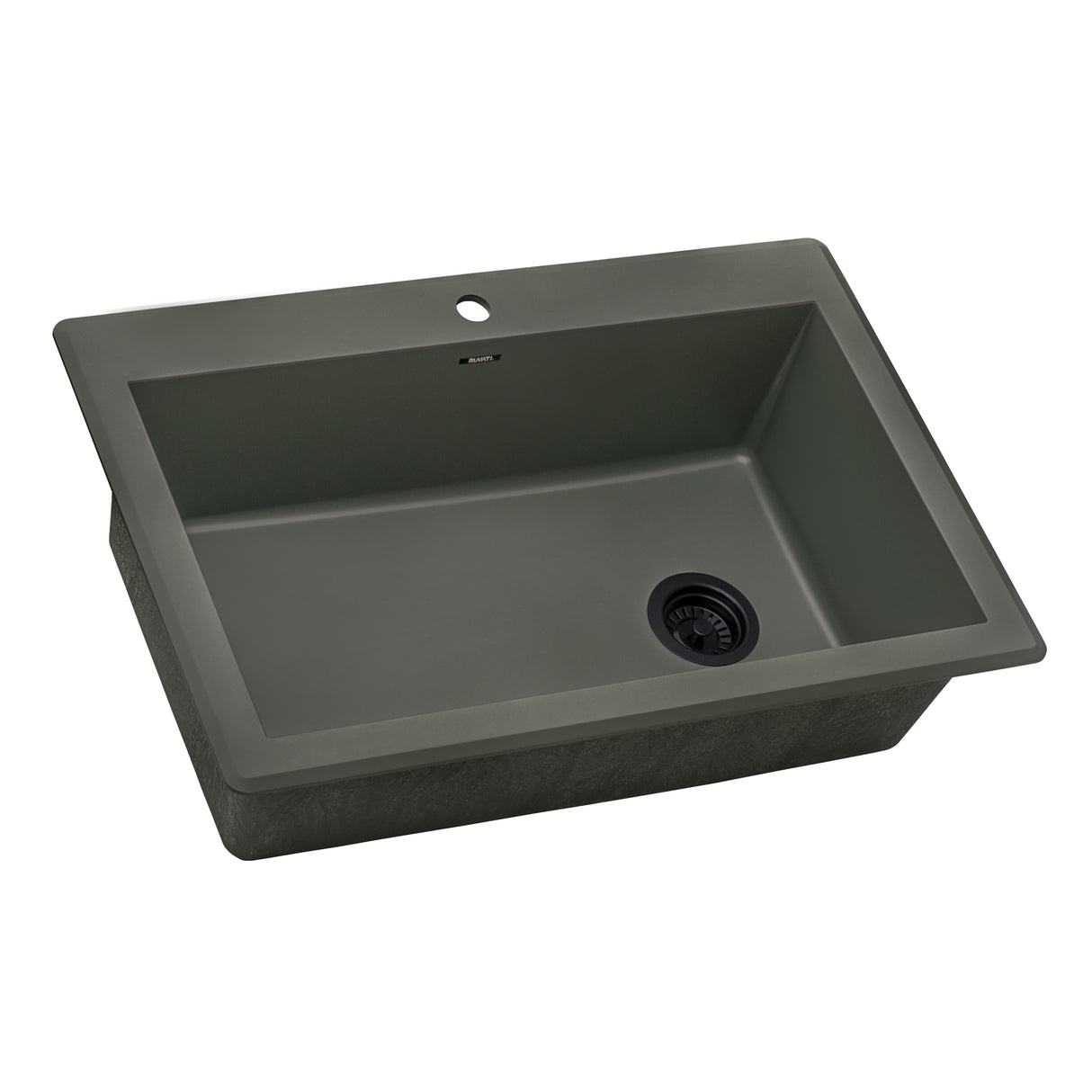 33 x 22 inch Drop-in Topmount Granite Composite Single Bowl Kitchen Sink