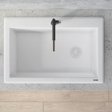 33 x 22 inch Drop-in Topmount Granite Composite Single Bowl Kitchen Sink