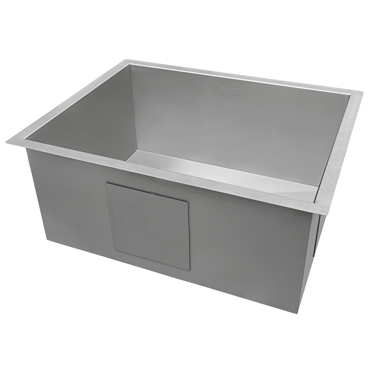 Undermount 16 Gauge Zero Radius Kitchen Sink Stainless Steel Single Bowl