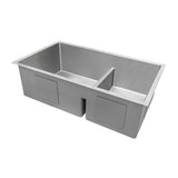 Low-Divide Undermount Tight Radius 60/40 Double Bowl 16 Gauge Stainless Steel Kitchen Sink